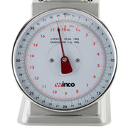 Winco 40 Pound / 8" / White, Steel Mechanical Scales
