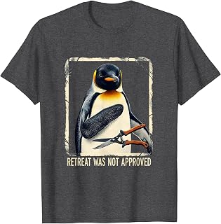 Retreat Was Not Approved Funny Emu Tactical Bird Meme T-Shirt