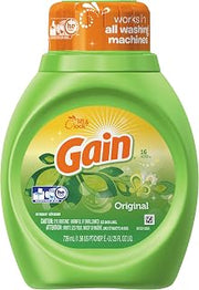 Gain 12783CT Liquid Laundry Detergent, Original Fresh, 25 Oz Bottle (Case of 6)