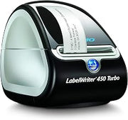 DYMO LabelWriter 450 Turbo Direct Thermal 600 x 300DPI Black,Silver Label Printer