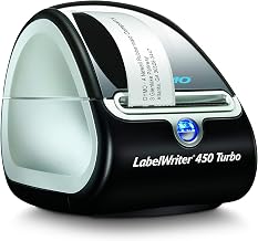 DYMO LabelWriter 450 Turbo Direct Thermal 600 x 300DPI Black,Silver Label Printer