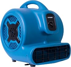 XPOWER P-830 Pro 1 HP 3600 CFM Centrifugal Air Mover, Carpet Dryer, Floor Fan, Blower, for Water Damage Restoration, Janitorial, Plumbing, Home Useâ€¦