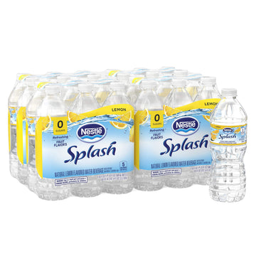 Nestle Splash Water by Nestle Pure Life Splash – 16.9 Fl Oz (Pack of 24), lemon
