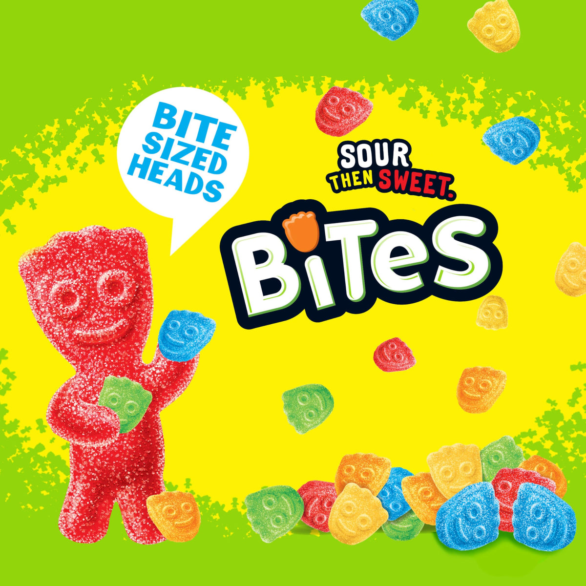 Bites Soft & Chewy Gummy Candy by Sour Patch Kids – 12 Ounce (Pack of 1), Multicolor