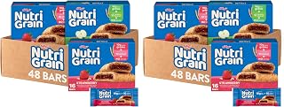 Nutri Grain Nutri-Grain Breakfast Bars, Made with 10g Whole Grains, Snack Bars, Variety Pack (3 Boxes, 48 Count) (Pack of 2)