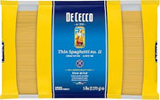De Cecco Semolina Pasta, Thin Spaghetti No.11, 5 Pound (Pack of 4)