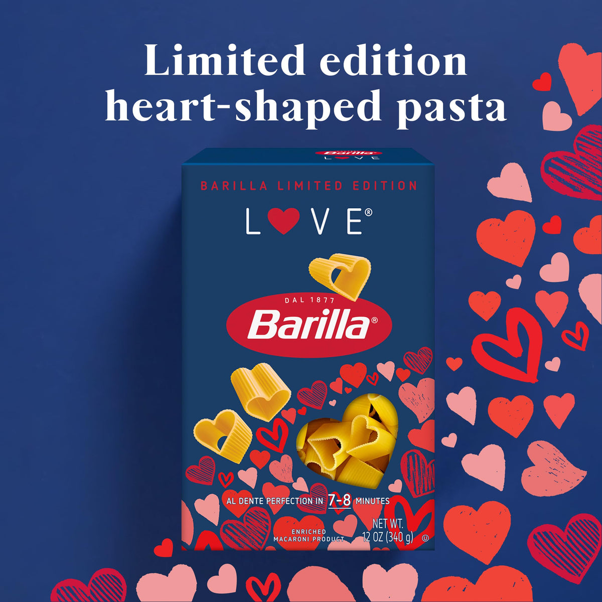 Barilla 12 Ounce (Pack of 1) / Heart shaped pasta / 1 Pasta