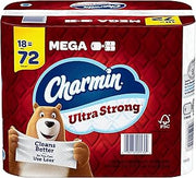 Charmin Ultra Strong Toilet Paper 18 Mega Rolls, 242 Sheets Per Roll