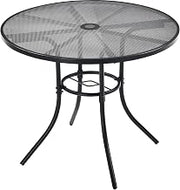 Global Industrial 36" Round Steel Mesh Outdoor Cafe Table