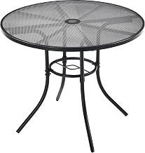 Global Industrial 36" Round Steel Mesh Outdoor Cafe Table
