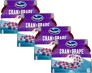 Ocean Spray Cran-Grape® Cranberry Grape Juice Drinks, 10 Fl Oz Bottles, 6 Count (Pack of 4)