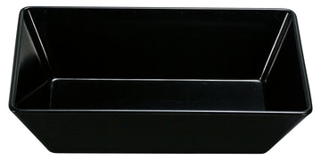 Rome Rectangular Deep Plate by Yanco – Melamine, Black, Pack of 24, Model RM-610BK