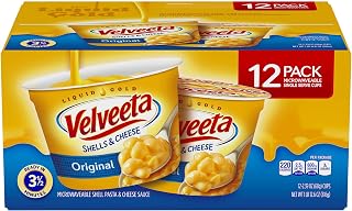 Velveeta Shells and Cheese, Single Serve Cups (2.39 Ounce, 12 Count)
