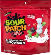 Sour Patch Kids Build Your Own Snowman Soft & Chewy Holiday Candy, 10.03 oz | Gummy Candy