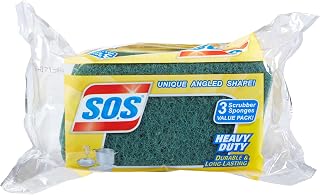 S.O.S Heavy Duty Scrubber Sponge, 3 Count