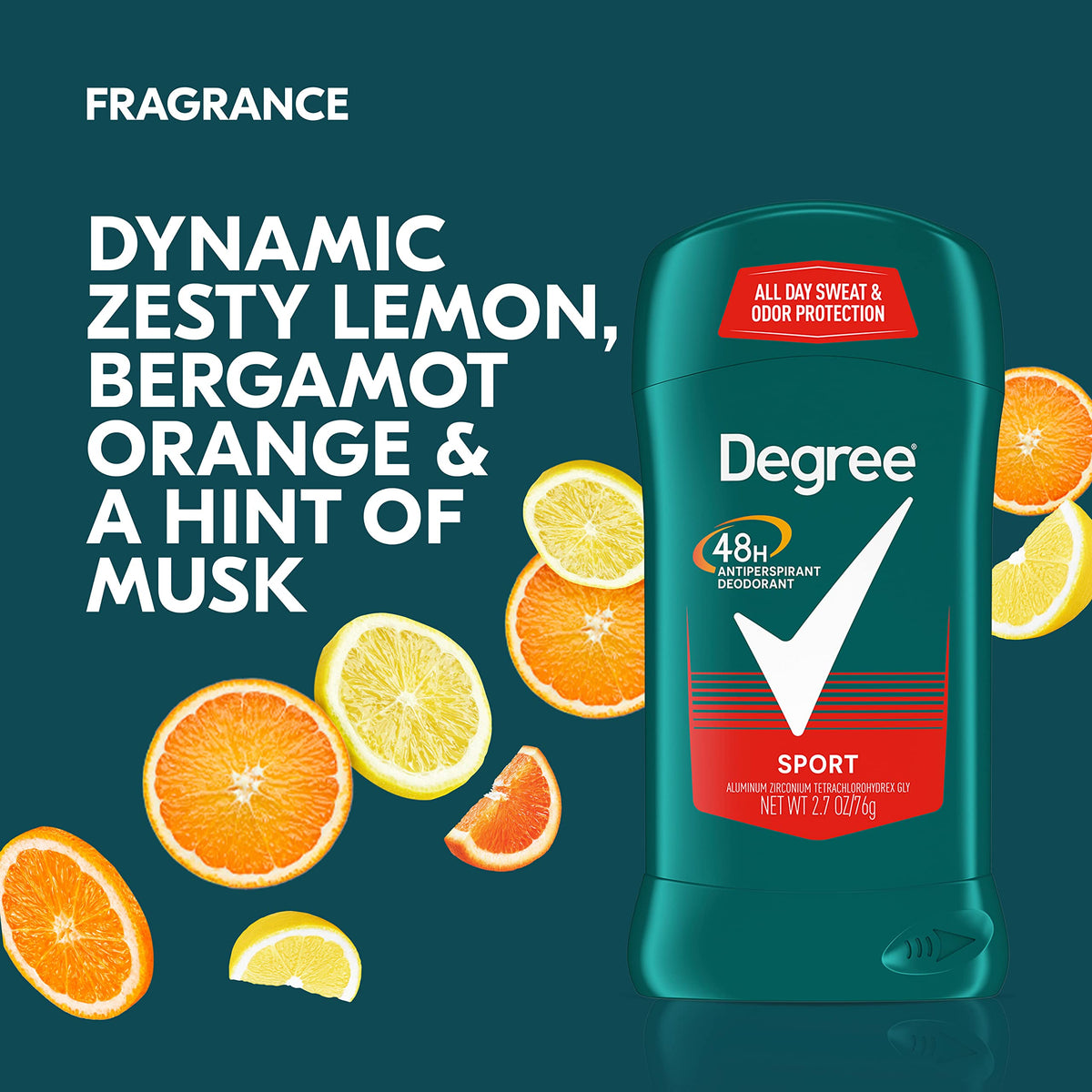 Degree 2.7 Ounce (Pack of 4) / Fragranced / Light Green Antiperspirant Deodorant
