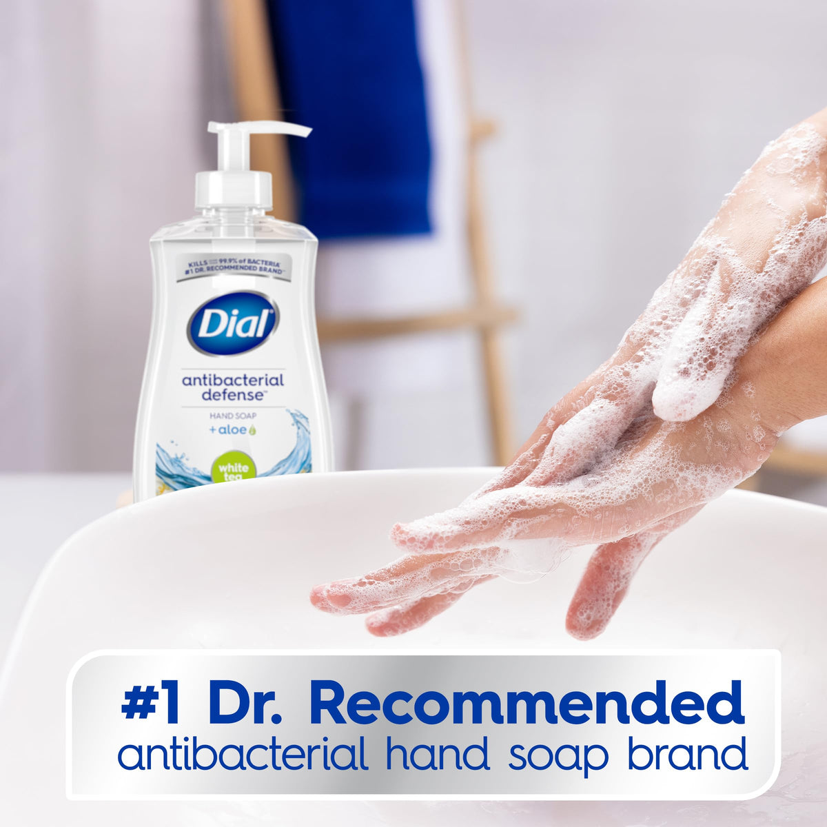 Antibacterial Bar Soap 32 Pack & Liquid Hand Soap 4 Pack - Refreshing White Tea Scent by Dial – Commercial Grade