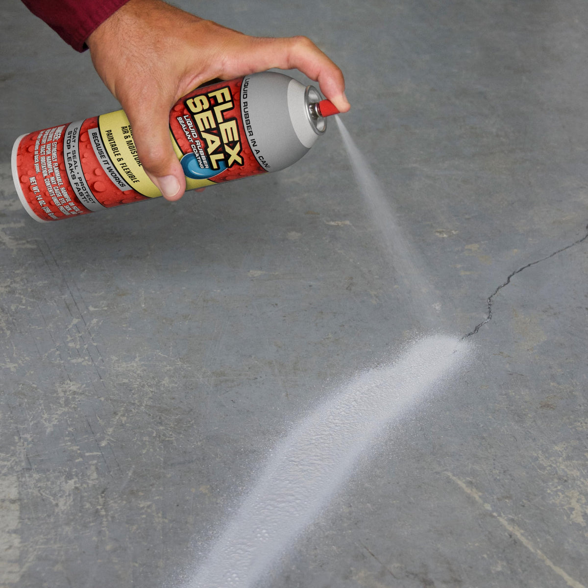 Spray Rubber Sealant Coating by Flex Seal – 14-oz, Rubber, Black, Pack of 6, Model FSR20-6