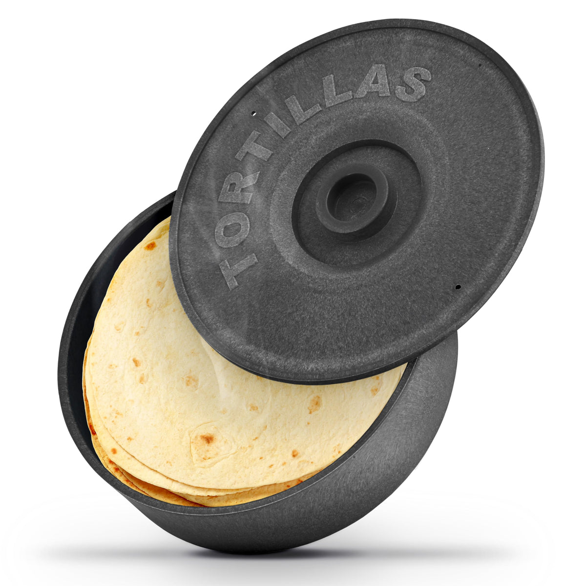 8.5" Large Tortilla Warmer by Modern Innovations – 8.6 inches, 100.0 cubic_inches, Plastic, Gray