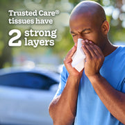 Trusted Care Facial Tissues by Kleenex – 160 Count (Pack of 3), Paper, White, Pack of 3, Model 10036000543039