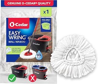 O-Cedar EasyWring Spin Mop Microfiber Refill, White Packaging May Vary