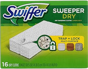 Swiffer Dry Sweeping Disposable Cloths 16 ct (Pack of 12), Natural, 12