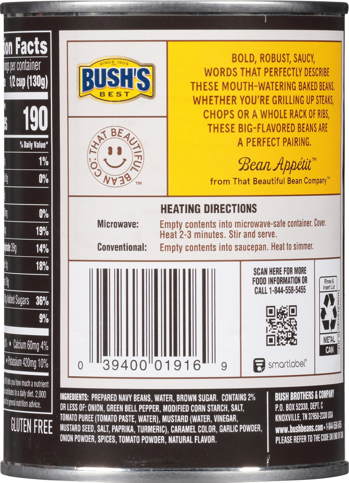 Bush’s Best Grillin’ Beans by Bush's Best – 22 Ounce (Pack of 6), Pack of 6