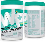 WIPESPLUS Disinfecting Surface Wipes Canister Bleach Free with Lemon Scent for Home and Business, 450 Count, (6 Packs of 75)