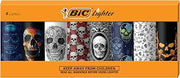 BIC Special Edition Skulls Series, Maxi Pocket Lighters, Set of 8