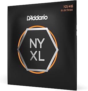 D'Addario Electric Guitar Strings, NYXL Nickel Plated, NYXL1046 | NYXL electric guitar strings deliver enhanced tuning stability, greater strength, dynamic range, and bright tone.