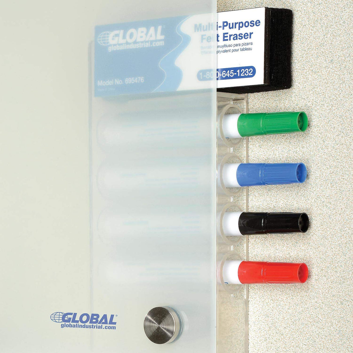Global Industrial 72"W x 48"H / Frosted / Industrial Dry Erase Boards