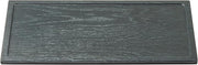 Tablecraft Serving Tray, 12.75"x 6.875" x 0.625" Black Melamine with Onyx Decal, Fits Third Size Gastronorm Crates, Decorative Professional Serving Surface for Catering, Buffet, and Display