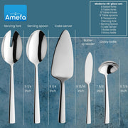 Amefa Moderno / 3.35" H x 9.84" L x 4.5" W / Casual Flatware Sets