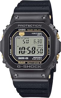 G-Shock Casio MR-G Solar Connected Titanium and Black Rubber Band Watch - MRGB5000R-1