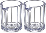 Carlisle FoodService Products 456007 Personal Plastic Portion Syrup and Creamer Pitcher, 2.1 oz, Clear (Pack of 2)