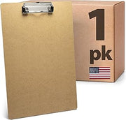 Officemate Recycled Legal Size Wood Clipboards, 6-Pack, Rust-Resistant Clip