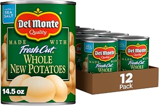 Del Monte FRESH CUT Whole New Canned Potatoes, Canned Vegetables, 12 Pack, 14.5 oz Can