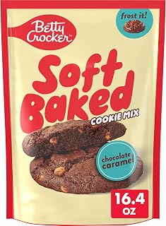 Betty Crocker Soft Baked Cookie Mix, Chocolate Caramel Flavored, 16.4 oz (Pack of 7)