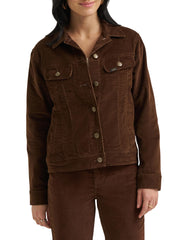 Women's Legendary Rider Denim Jacket by Lee – Cotton Blend, Bistre Corduroy, Model 112382882