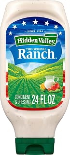 Hidden Valley Original Ranch Condiment and Dressing, Easy Squeeze Bottle, 24 Fl Oz (Package May Vary)