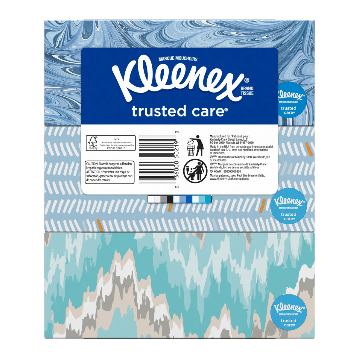 Kleenex White / 144 Count (Pack of 3) / 1 Box Tissues