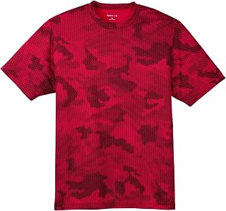 SPORT-TEK Sport Tek Men's Moisture Wicking CamoHex Tee Shirt
