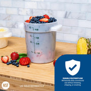 Carlisle FoodService Products 4 Quart (Pack of 12) / 12 / White Storage & Transport
