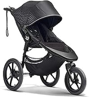 Baby Jogger Summit X3 3-Wheel Jogging Stroller with Hand Brake, Baby Stroller with One-Hand Compact Fold, All-Wheel Suspension for Running, Jogging, and Everyday Outings, Midnight Black