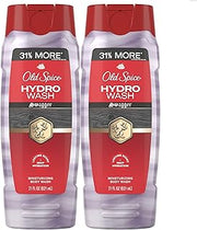 Old Spice Moisturizing Body Wash for Men, Hydro Wash, 2-in-1 Long Lasting Scent & Deep Hydration, 24/7 Shower Fresh, Swagger Scent, 21 oz (Pack of 2)