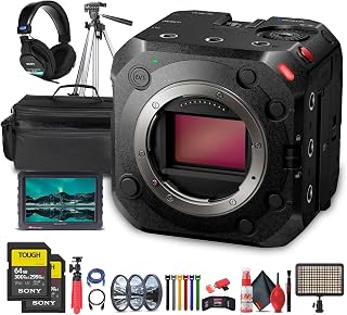 Panasonic LUMIX BS1H Full-Frame Box Cinema Camera & Microphone Bundle