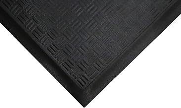 Cushion Station Anti-Fatigue Mat, Black, 2' x 3-1/5'