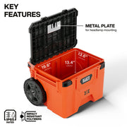 KLEIN TOOLS Rolling / Orange / 250.0 pounds Tool Boxes