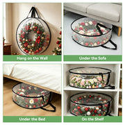 EverPetal Wreath Storage Bag, Round 24 Inch, 4-Pack