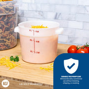 Carlisle FoodService Products 6 Quart (Pack of 1) / 1 / White Containers